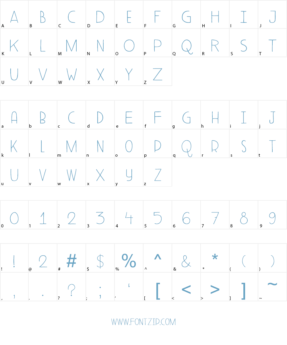 DK Aderyn Font Character